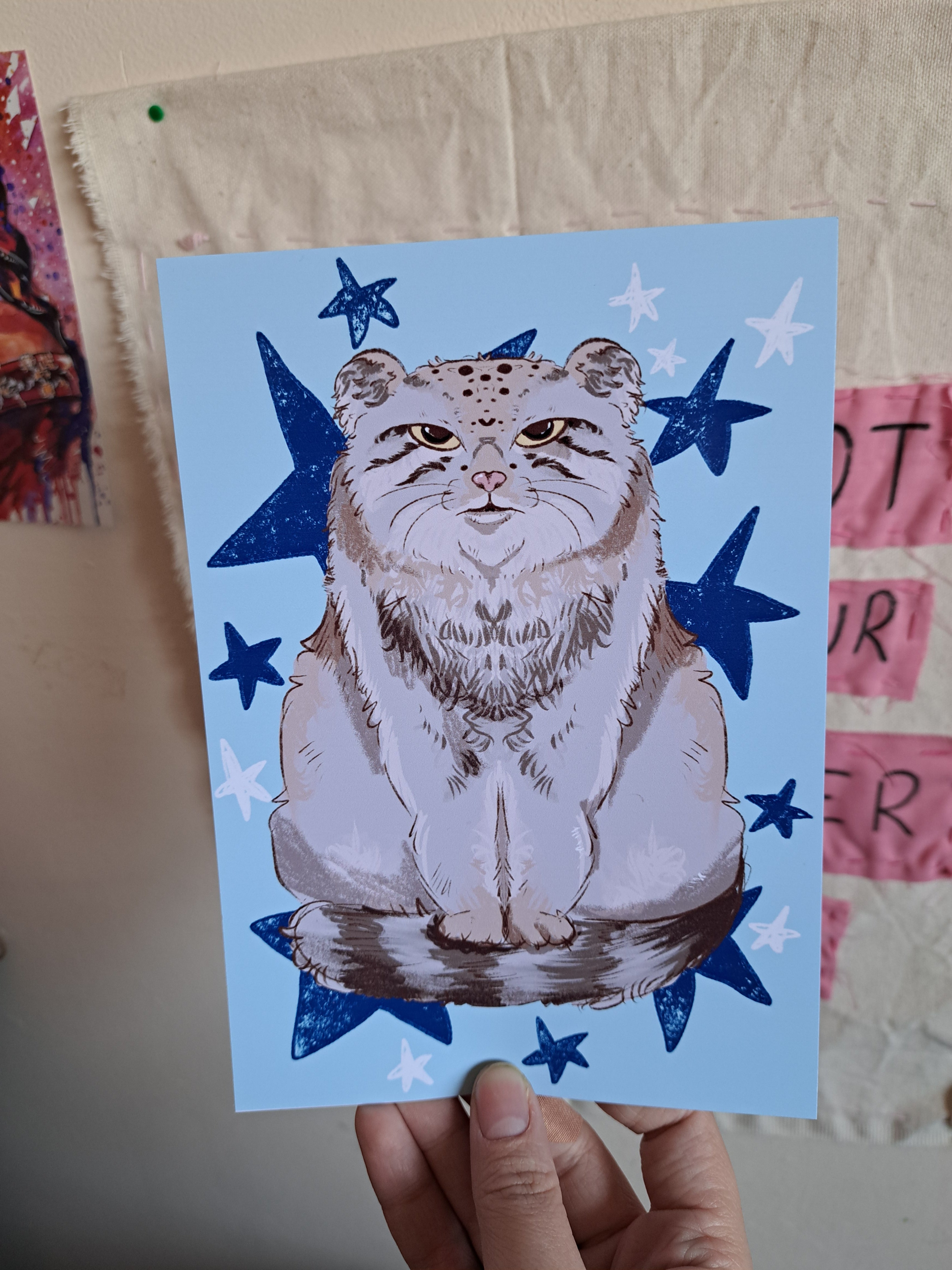 Pallas's cat print