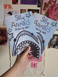 Silly animal colouring book