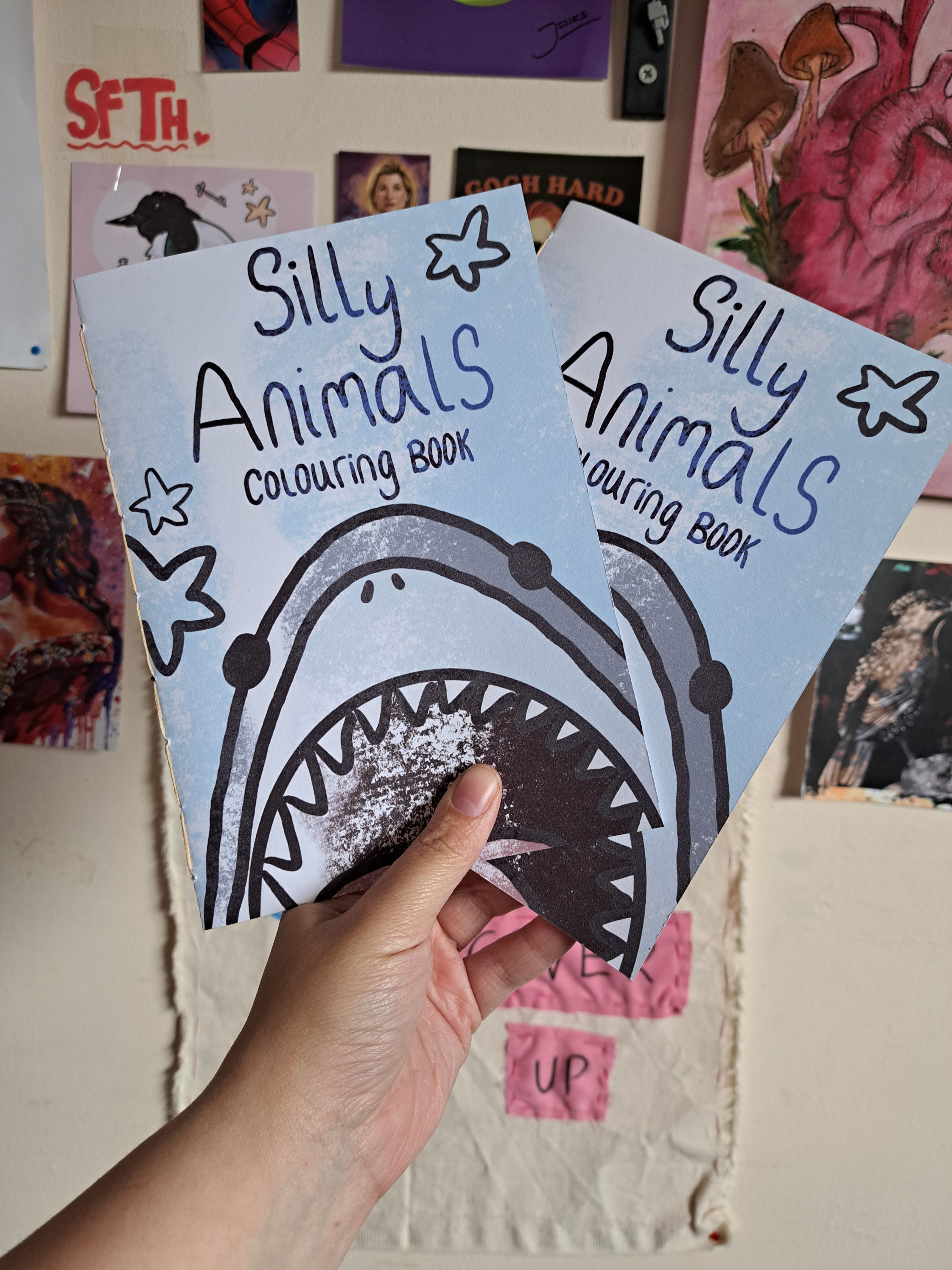 Silly animal colouring book
