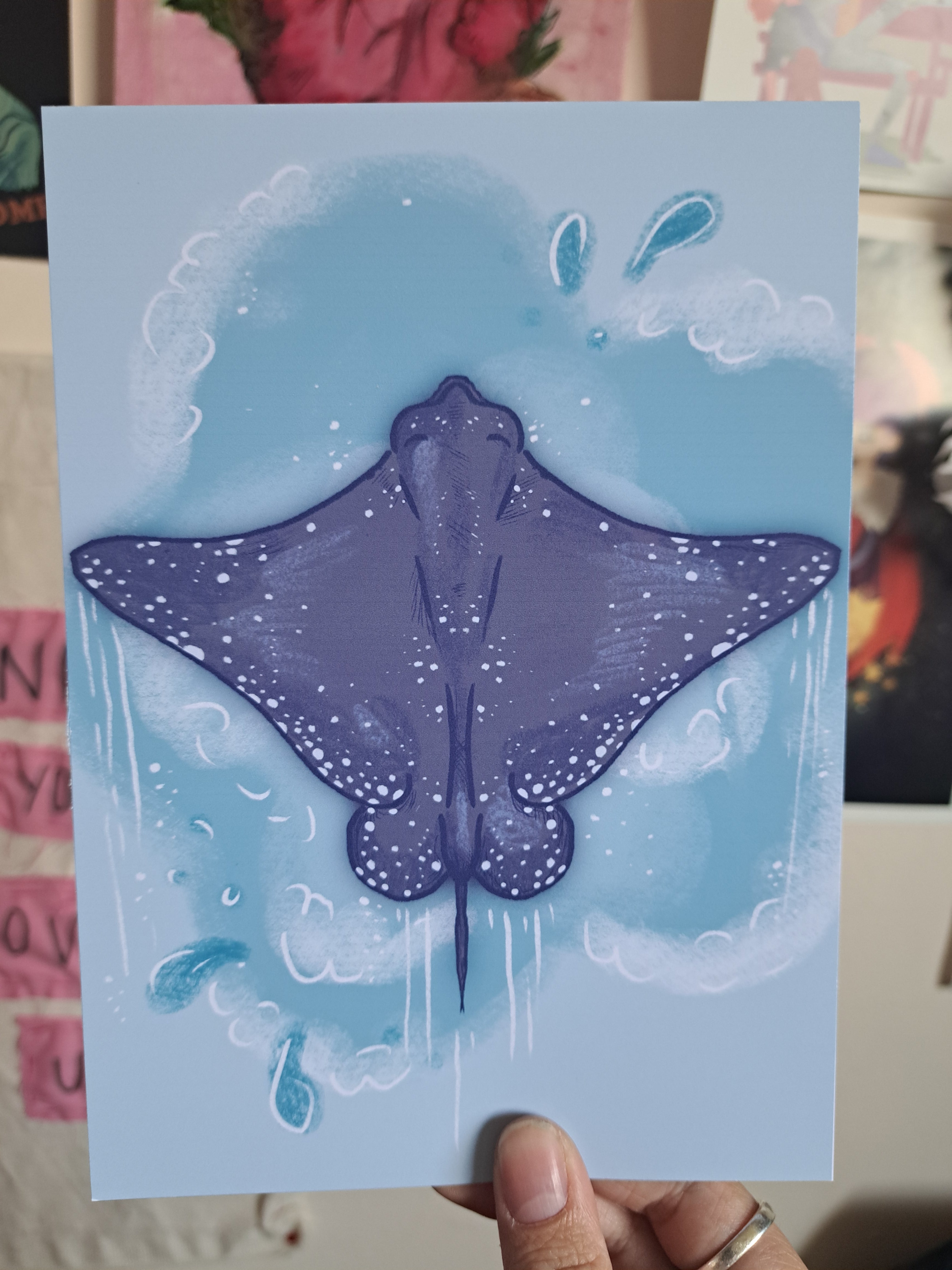 Manta ray print
