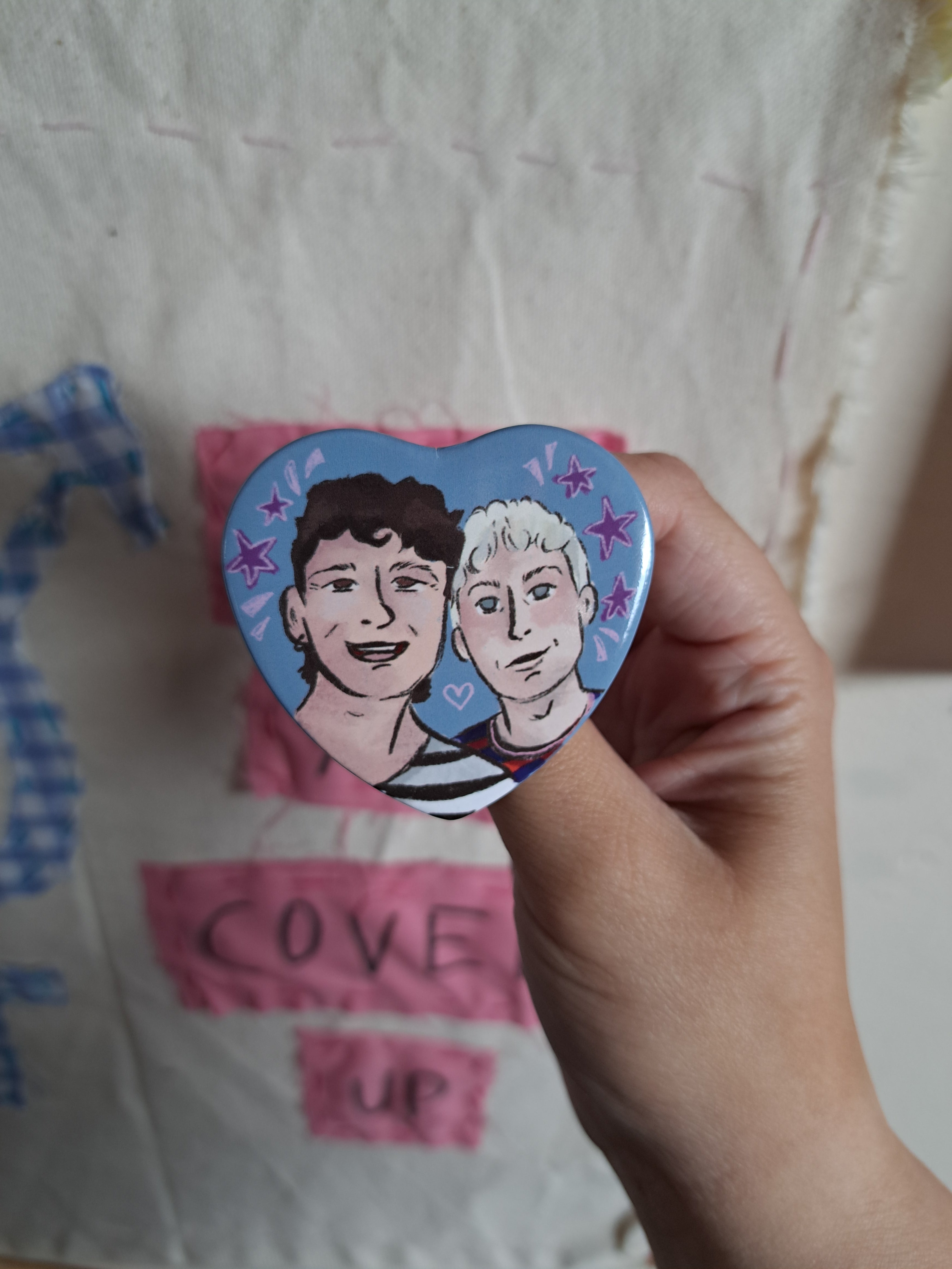 Dan and Phil heart badge