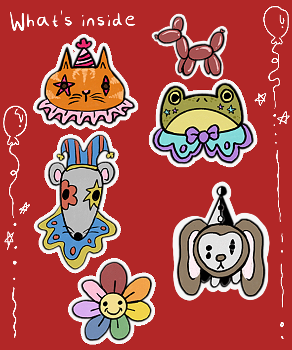 Circus friends sticker pack